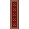 Concord Global Trading Concord Global 63006 6 ft. 7 in. x 9 ft. 6 in. Ankara Pin Dot - Red 63006